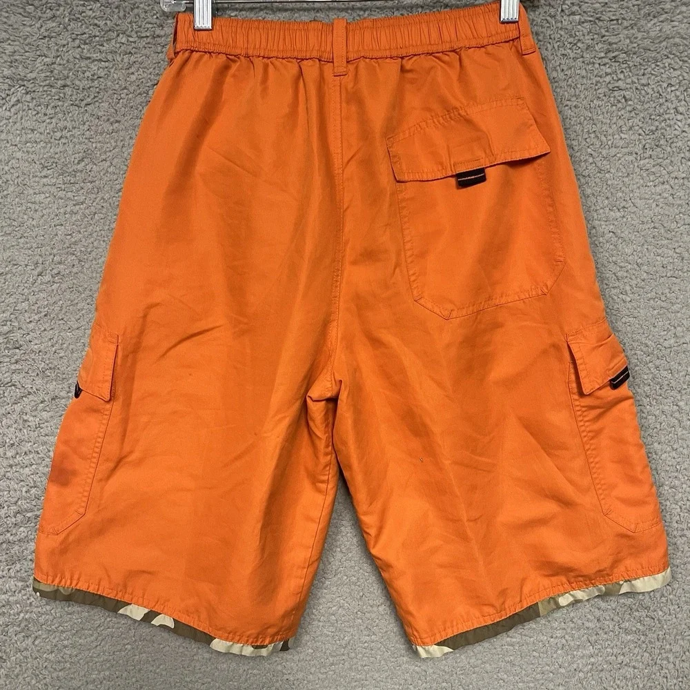 A.P. Co‎ Shorts Mens Sz L Orange Desert Camouflage Camo Reversible Cargo Stretch
